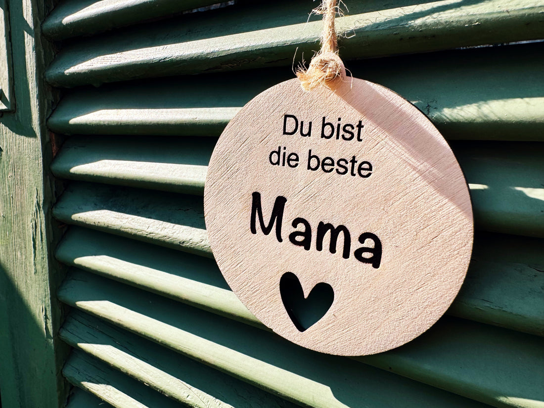 Anhänger | Holzschild &quot;Beste Mama&quot;