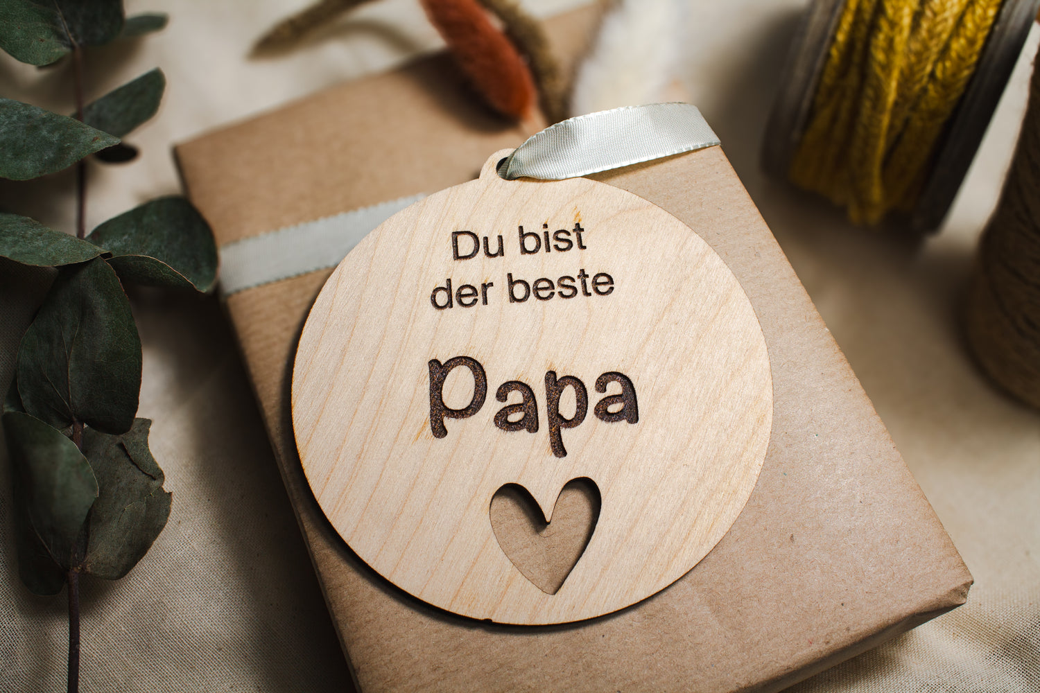 Anhänger | Holzschild &quot;Bester Papa&quot;