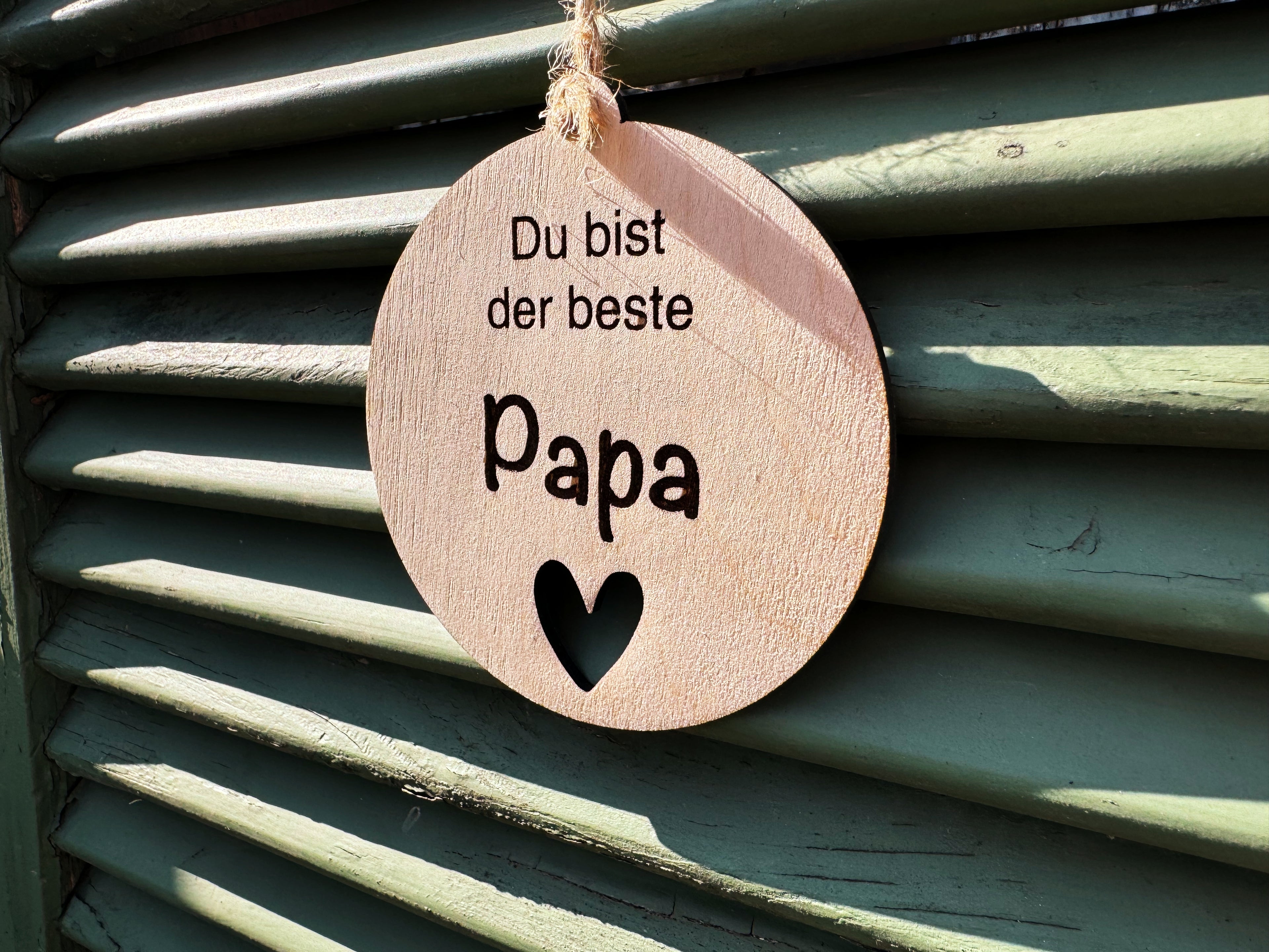 Anhänger | Holzschild &quot;Bester Papa&quot;