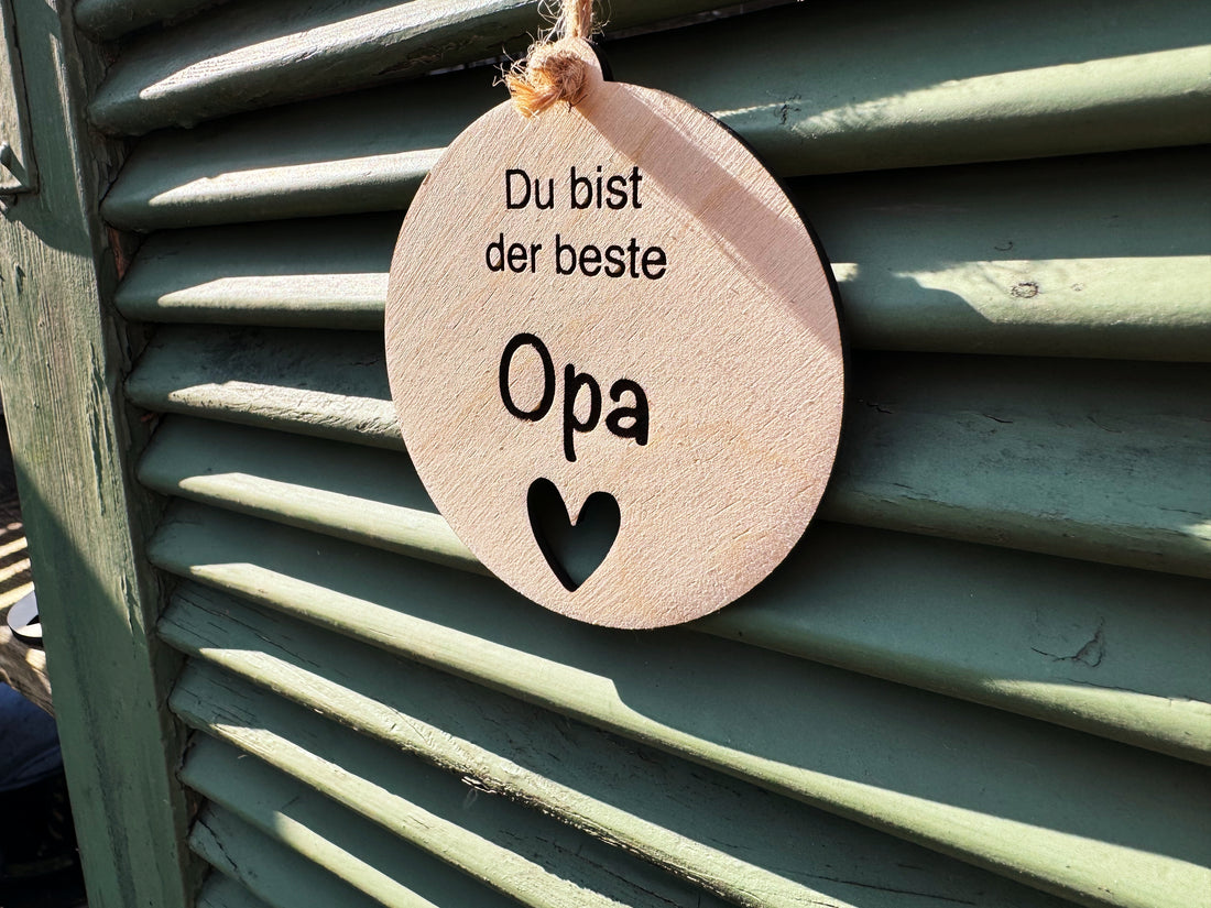 Anhänger | Holzschild &quot;Bester Opa&quot;