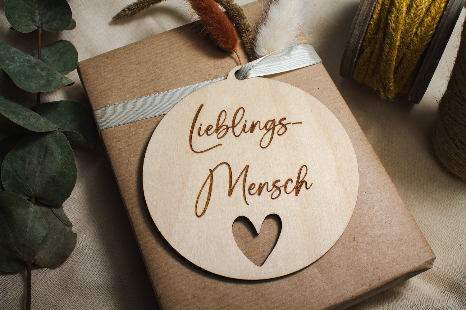 Anhänger | Holzschild &quot;Lieblings-Mensch&quot;