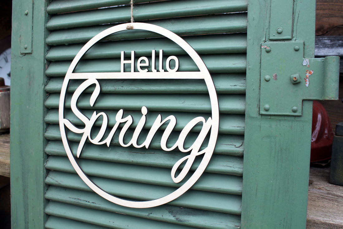 Hello Spring Holzring